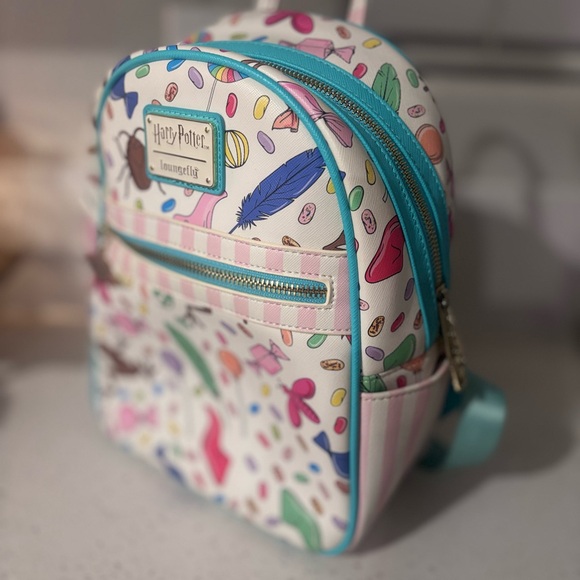 Loungefly White Honeydukes Candy Print Kids Mini Backpack - Picture 3 of 4